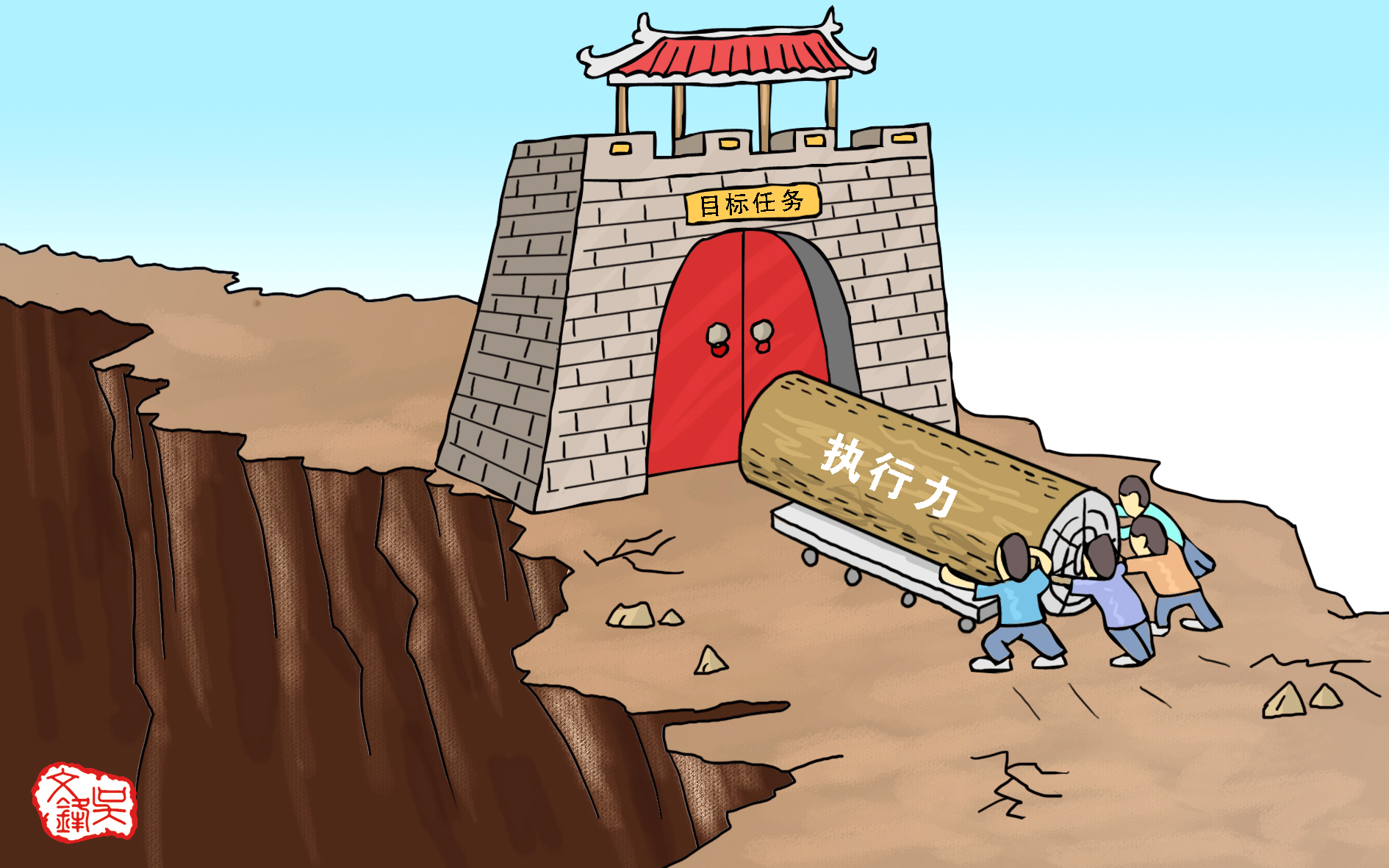 廉政漫画:执行力(总58期)