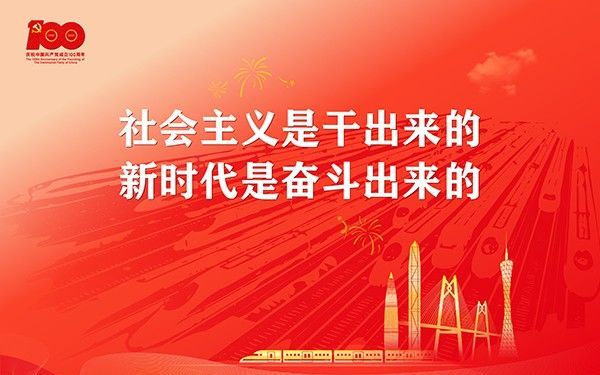 庆祝中国共产党成立100周年宣传画